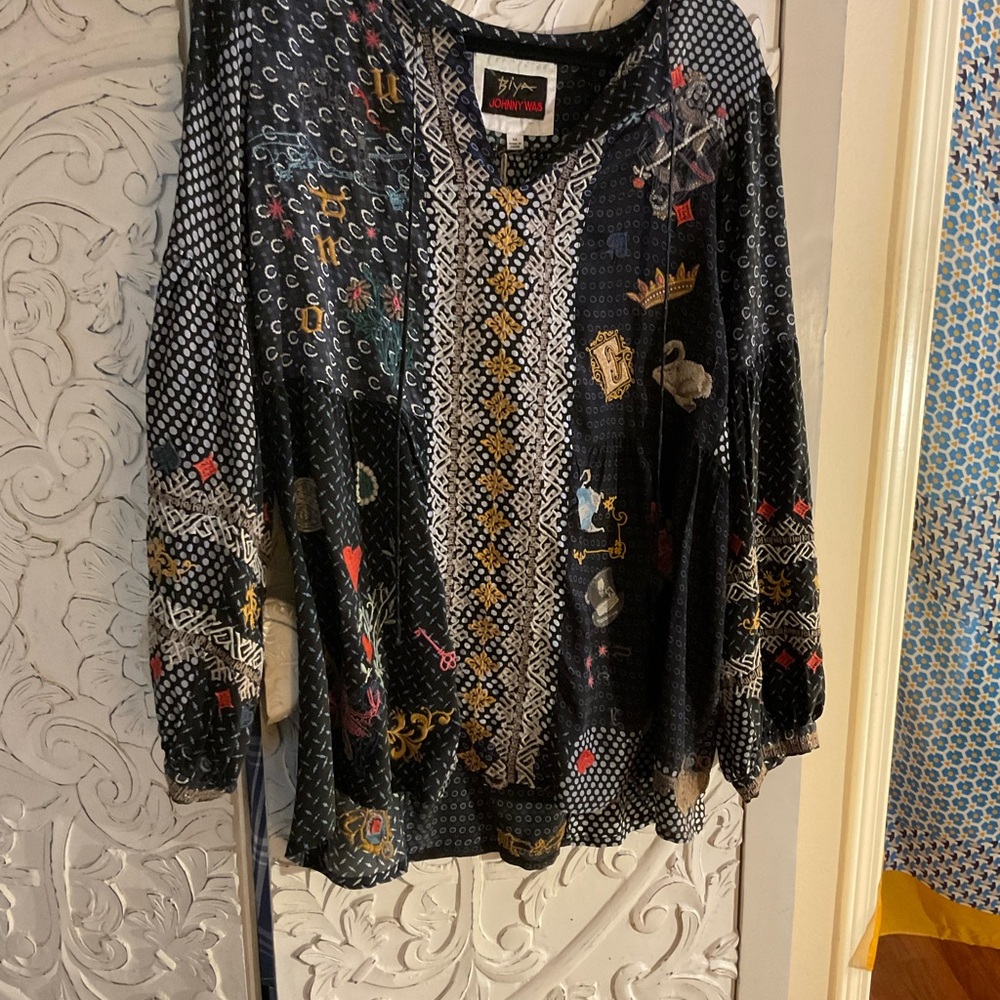 Johnny Was Silk NW Tags Wonder Top Medium